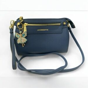 Liz Claiborne Ellie Crossbody Bag with Gold Accents with Angel Bag Charm-R $70
